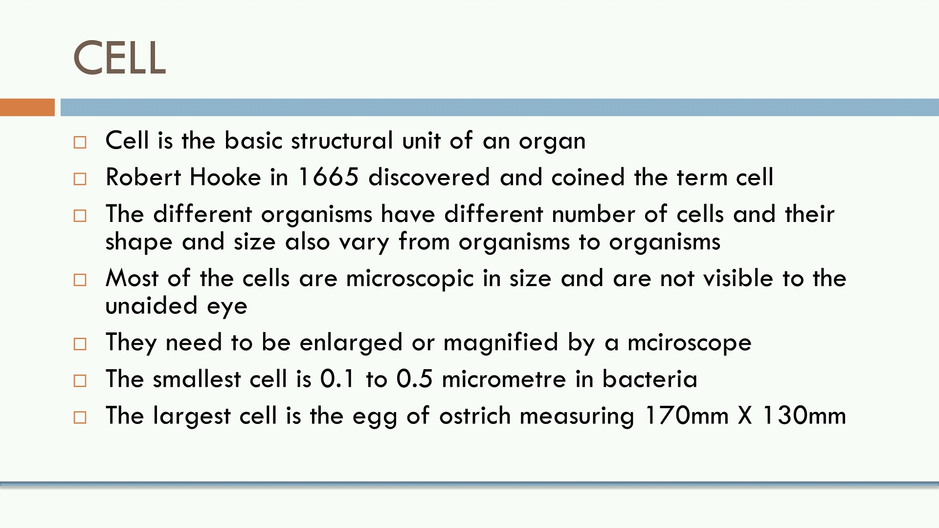 Cell Structure and Functions (in Hindi) (Hindi) NCERT Summary Class